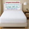 Protector Colchón Acolchado Rizo Algodón SORIA 1 Largo Especial 180 cm Alto hasta 30 cm Royal Impermeable y Transpirable Protector Colchón Acolchado Rizo Algodón SORIA 1 Largo Especial 180 cm Alto hasta 30 cm Royal Impermeable y Transpirable