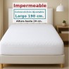 Protector Colchón Acolchado Rizo Algodón SORIA 1 Largo Especial 190 cm Alto hasta 20 cm Royal Impermeable y Transpirable Protector Colchón Acolchado Rizo Algodón SORIA 1 Largo Especial 190 cm Alto hasta 20 cm Royal Impermeable y Transpirable