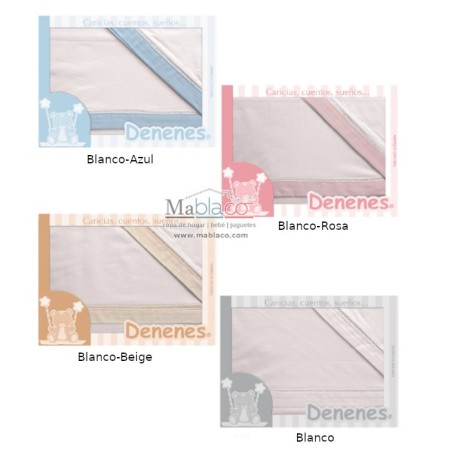 Juego Sábanas Bebé Vainica 100% Algodón Colores