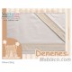 Juego Sábanas Bebé Vainica 100% Algodón Beige