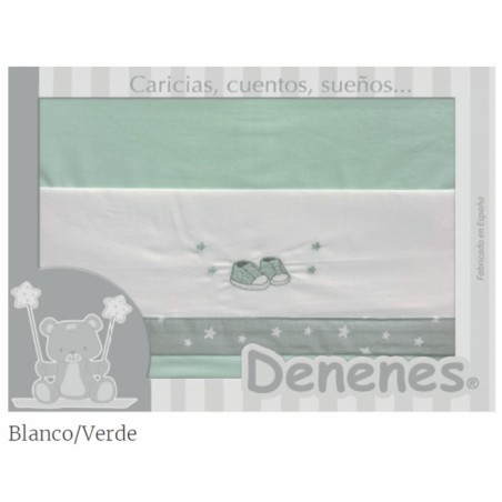 Juego Sábanas Bebé Zapatos Verde 100% Algodón