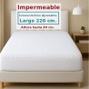 Protector Colchón Acolchado Rizo Algodón SORIA 1 Largo Especial 220 cm Alto hasta 40 cm Royal Impermeable y Transpirable Protector Colchón Acolchado Rizo Algodón SORIA 1 Largo Especial 220 cm Alto hasta 40 cm Royal Impermeable y Transpirable