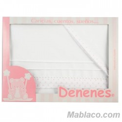 Juego Sábanas Bebé Plumeti Rosa 100% Algodón