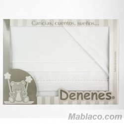 Juego Sábanas Bebé Plumeti Blanco 100% Algodón