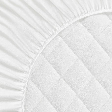  Volante todo engomado Cubrecolchón Acolchado Rizo 100% Algodón Reversible SORIA 2 Royal Largo colchón 200 y altura 30 cm