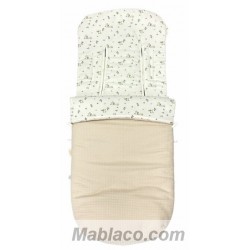Saco para Sillas Paseo Universal Conejos Beige Denenes