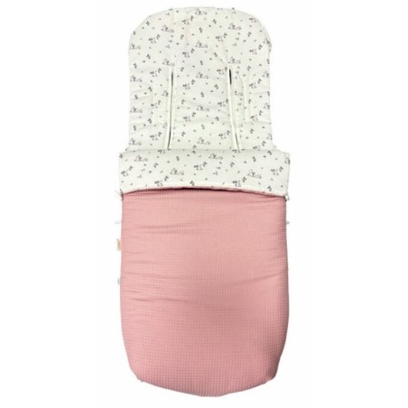 Saco para Sillas Paseo Universal Conejos Rosa Denenes