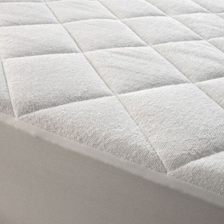  Detalle 4: Cubre Colchón Acolchado Rizo Algodón Reversible SORIA 2 Largo colchón 220 cm Alto hasta 35 cm Royal