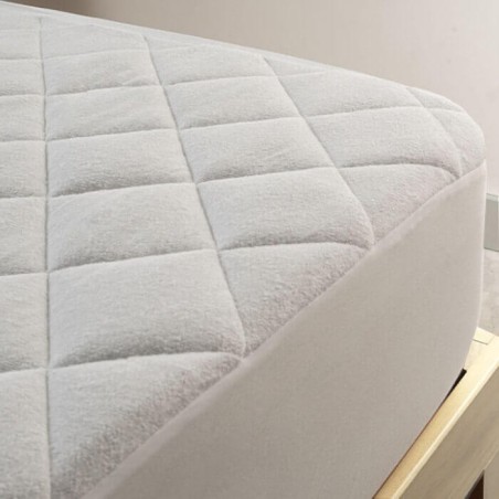  Detalle 2: Cubre Colchón Acolchado Rizo Algodón Reversible SORIA 2 Largo colchón 180 cm Alto hasta 40 cm Royal