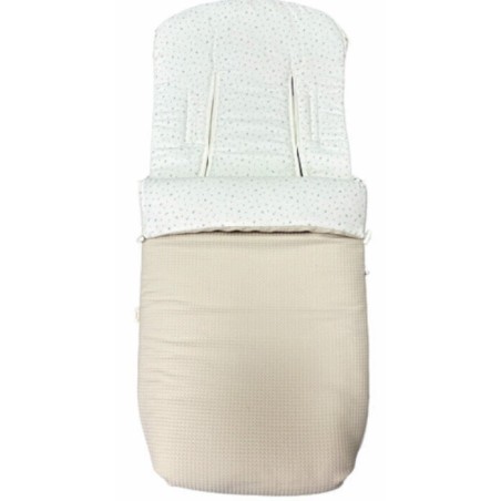 Saco para Sillas Paseo Universal Florecitas Beige Denenes