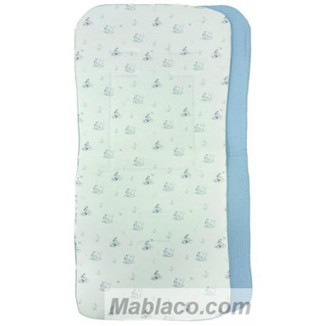 Colchoneta Ligera Silla de Paseo Bicicleta Azul