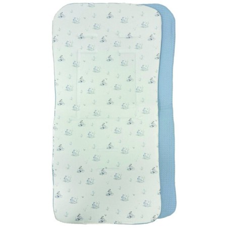 Colchoneta Ligera Silla de Paseo Bicicleta Azul