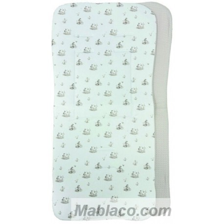 Colchoneta Ligera Silla de Paseo Bicicleta Beige