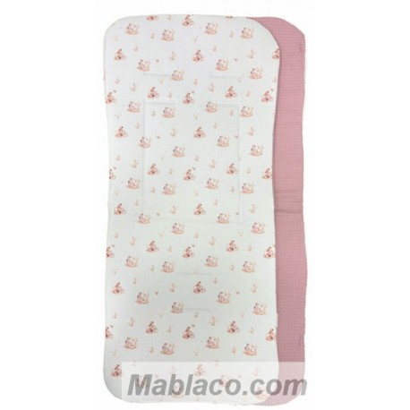 Colchoneta Ligera Silla de Paseo Bicicleta Rosa