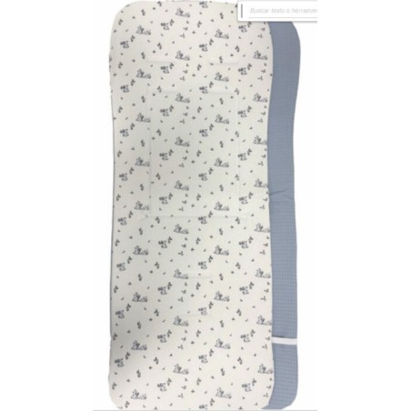 Colchoneta Ligera Silla de Paseo Conejos Azul