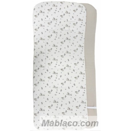 Colchoneta Ligera Silla de Paseo Conejos Beige
