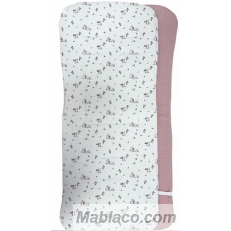 Colchoneta Ligera Silla de Paseo Conejos Rosa