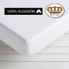 Sábana Bajera Blanca 100% Algodón Royal Ajustable