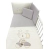 Colcha Edredón Cuna + Chichonera + Cojín Elefante Perla Colcha Edredón Cuna + Chichonera + Cojín Elefante Perla