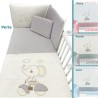 Colcha Edredón Cuna + Chichonera + Cojín Elefante 4 colores Colcha Edredón Cuna + Chichonera + Cojín Elefante 4 colores