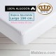 Sábana Bajera 100 Algodón Largo Especial 190 cm. y altura hasta 15 cm.144 hilos Royal