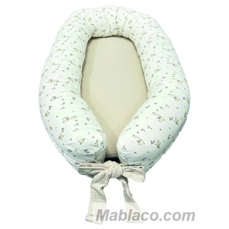 Cojín Nido Bebé Conejos Beige Denenes