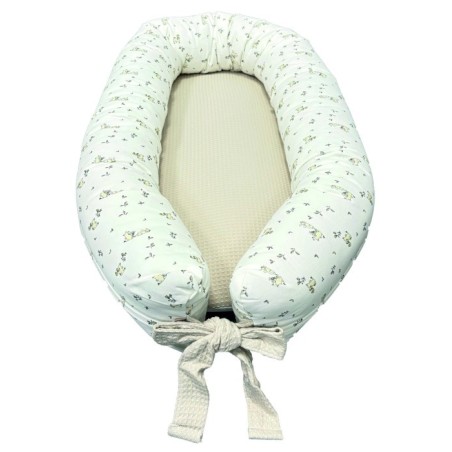 Cojín Nido Bebé Conejos Beige Denenes