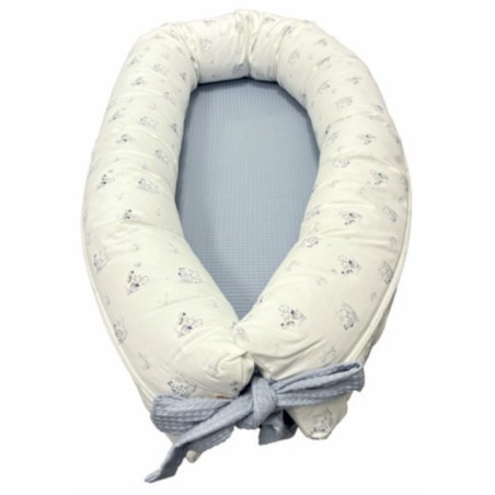 Cojín Nido Bebé Bicicleta Azul Denenes