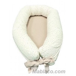 Cojín Nido Bebé Florecitas Beige Denenes