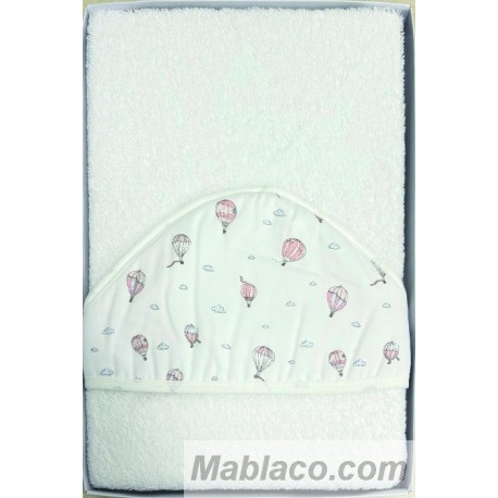 Capa de Baño Globos Rosa