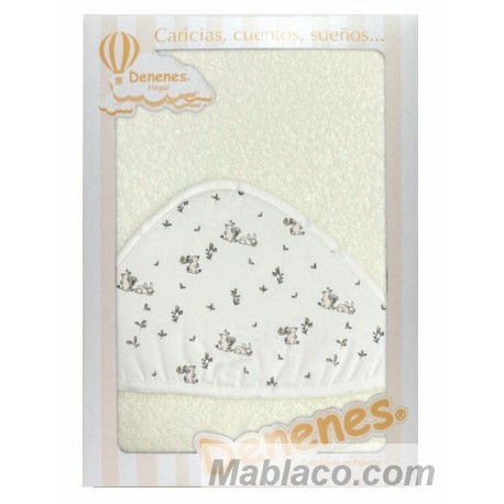 Capa de Baño Conejos Beige