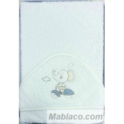Capa de Baño Elefante Azul