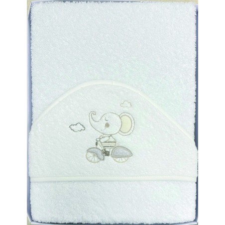 Capa de Baño Elefante Perla