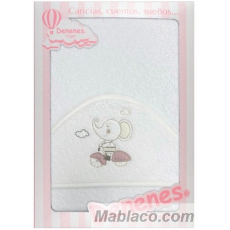 Capa de Baño Elefante Rosa