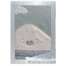 Capa de Baño Zapatos Blanco-Azul