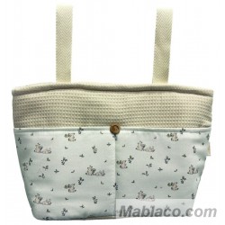 Bolso Organizador Conejos Beige