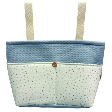 Bolso Organizador Florecitas Azul