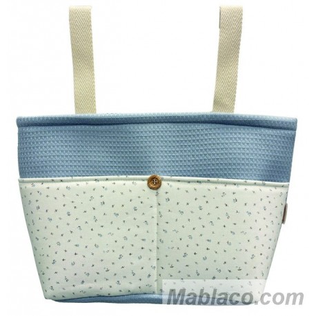 Bolso Organizador Florecitas Beige