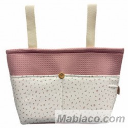 Bolso Organizador Florecitas Rosa Denenes