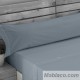 Juego de Sábanas 100% Algodón Lisa Bies Estelia Acero