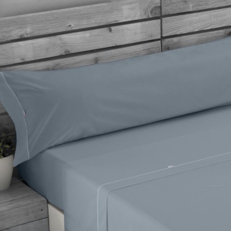 Juego de Sábanas 100% Algodón Lisa Bies Estelia Acero