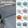 Juego de Sábanas 100% Algodón Lisa Bies Estelia 9 colores