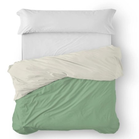 Funda Nórdica Reversible Albahaca-Crema Anverso 