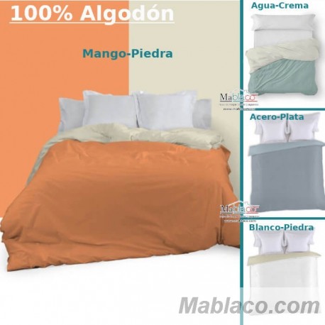 Funda Nórdica Lisa 100% Algodón 4 colores