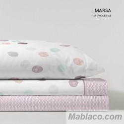 Juego de Sábanas Coralina Marsa Violet Ice Kabely