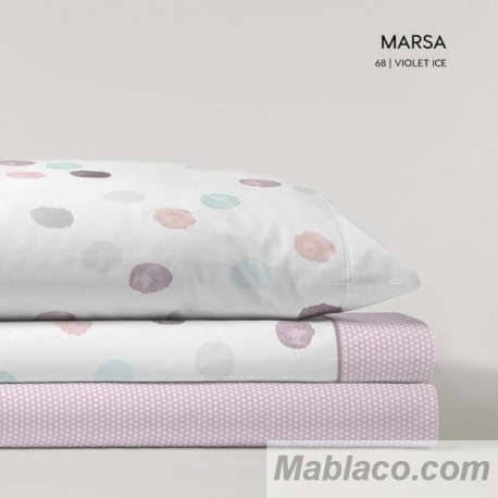 Juego de Sábanas Coralina Marsa Violet Ice Kabely
