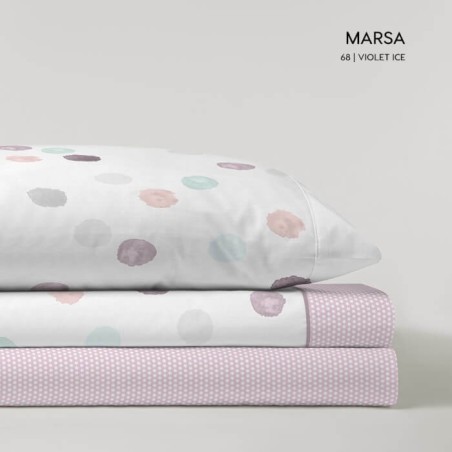 Juego de Sábanas Coralina Marsa Violet Ice Kabely