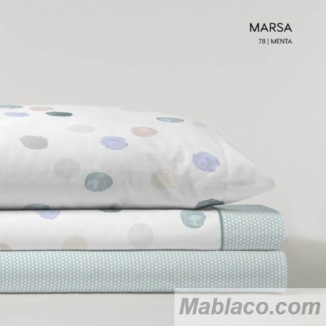 Juego de Sábanas Coralina Marsa Menta Kabely