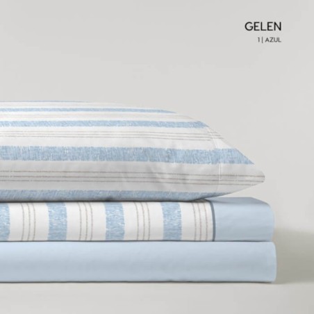 Juego de Sábanas Coralina Gelen Azul