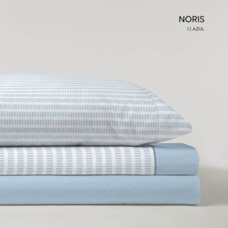 Juego de Sábanas Coralina Noris Azul
